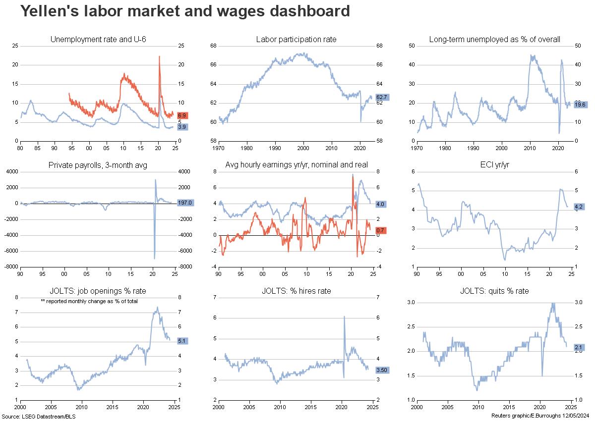 Yellen labor market dashboard